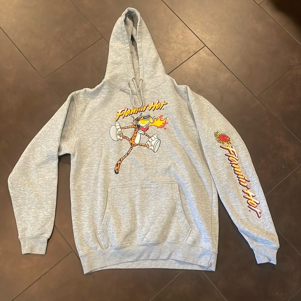 Grey Cheetos Hoodie size large